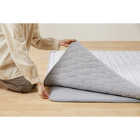 アイリスオーヤマ はがして洗える Ｈａｇａｓｈラグセット 杢キルト 幅1300×奥行1850mm グレー HAGSM25-1318 1セット（直送品）