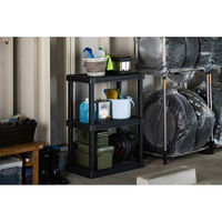 アイリスオーヤマ プラスチックラック 幅720×奥行400×高さ963mm ブラック 1台（直送品）