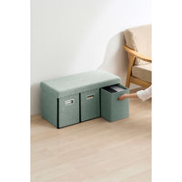 アイリスオーヤマ ３ＷＡＹ引き出し収納ボックス 引き出し３つタイプ 幅760×奥行375×高さ385mm ライトブルー 1台（直送品）