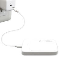 エアージェイ 【超安全+長寿命】リン酸鉄モバイルバッテリー エントリーモデル MB-LS5000MK2 WH 1台（直送品）