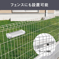 ムサシ ソーラー外壁・フェンスライト S-C1200L 1個（直送品）