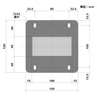 (株)TOKO コーナーポールチェーン受けなし(ステン) GFPOL02UC 1S(1S)（直送品）
