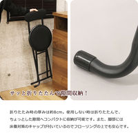 エイ・アイ・エス 折畳チェア 背あり ブラック YSFO-05x6pcs BK 1セット(6脚入)（直送品）