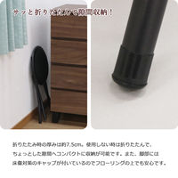 エイ・アイ・エス 折畳ロースツール ブラック AHFL-03x6pcs BK 1セット(6脚入)（直送品）