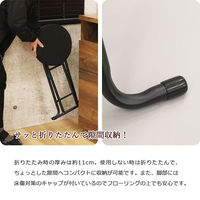 エイ・アイ・エス 折畳座厚チェア 背なし ブラック YSTN-03x6pcs BK 1セット(6脚入)（直送品）