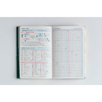 高橋書店 【2026年4月版】T'beauインデックス3 手帳判 見開き1週間 日曜始まり グリーン 653 1冊（直送品）