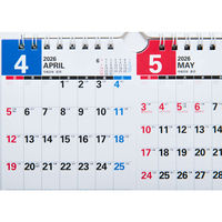 高橋書店 【2026年4月版】エコカレンダー壁掛・卓上 B7×2面 日曜始まり T162 1冊（直送品）