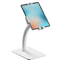 アール・エフ・ヤマカワ タブレットスタント卓上タイプ ホワイト RFTS-TWH 1台（直送品）