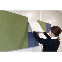 【軒先渡し】リス REMUTE リミュート オフィスウォール 450×900mm グレー 1枚（直送品）