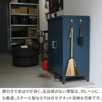 住まいスタイル スチール収納庫 「LUXON(ルクソン)」 ST-002BLK 1台（直送品）