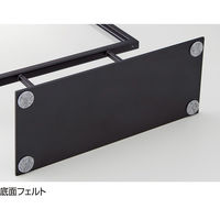 ストア・エキスプレス 【2個】スチール製ポップスタンド 小(両面仕様) A4ヨコ ブラック 6265-185 1セット(2個)（直送品）