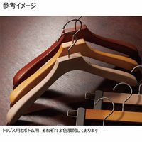 ストア・エキスプレス 【30本】木製ハンガー(ブナ材) 湾曲型 木地 幅38cm 6535-16283 1セット(30本)（直送品）