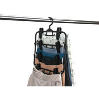 サワフジ スカートハンガーDX 4段 STDXー04 STDX-04(BK) 1個（直送品）