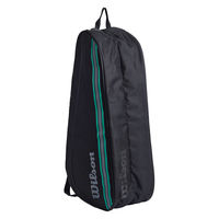 Wilson(ウイルソン) テニス バッグ TEAM J 6PK BLACK Black/Blue WR80500010 1個（直送品）