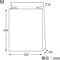 シモジマ 宅配袋 M 撥水 貼付位置入 白 004192220 1セット(25枚入×10袋 合計250枚)（直送品）