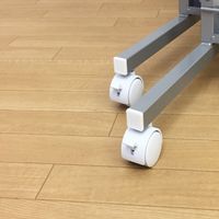 【軒先渡し】日本住器工業 キャスター付き マガジン収納パーテーション PS-900CPM 900×450×1880mm ホワイト 1台（直送品）