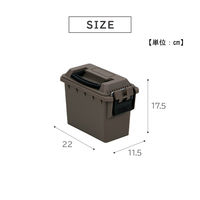 武田コーポレーション ツールBOX カーキS TB-KH-S 1箱(12個入)（直送品）