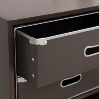 永井興産 カラーボックス専用収納BOX-W 幅386×奥行269×高さ270mm ブラウン NK-862BR 1個（直送品）