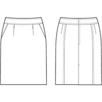 チクマ スカート（タイト） YT3912-1-11（直送品）