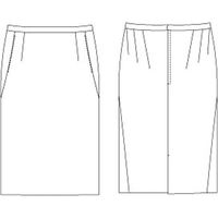 チクマ スカート（タイト） AR3821-1-7（直送品）