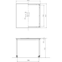 藤沢工業 TOKIO RMシリーズ ミーティングテーブル 幅900×奥行900×高さ720mm RM-990C ホワイト 1台（取寄品）