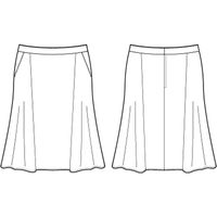 チクマ スカート（フレア） AR3863-1-5（直送品）