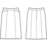 チクマ スカート（Aライン） AR3869-3-9（直送品）