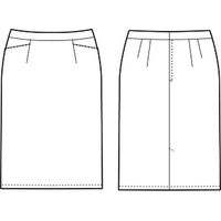 チクマ スカート（タイト） AR3871-3-17（直送品）