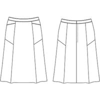 チクマ スカート（セミフレア） AR3848-1-9（直送品）