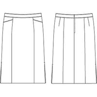 チクマ スカート（セミタイト） AR3849-3-13（直送品）