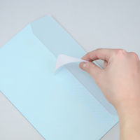 透けない封筒テープ付　洋長3 シークレット99 ブルー　100枚 ムトウユニパック