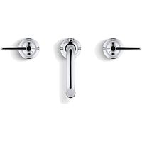 KOHLER 2ハンドル洗面用混合栓（8インチセンター洗面用） カラー：CP K-11076-4-CP（直送品）