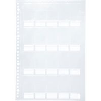 サンワサプライ SDカードファイルシート 帯電防止タイプ 30穴A4バインダー用シート FC-MMC27SD 1セット（直送品）