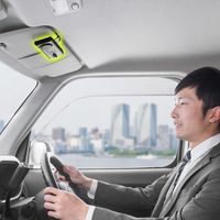 サンワダイレクト 車載ハンズフリーキット（Bluetooth接続・通話・音楽対応・長時間・大型スピーカー・振動検知搭載・2台待受・クリップ式） 1個（直送品）