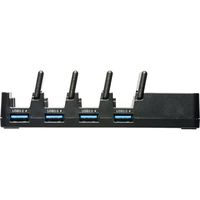 サンワダイレクト スマホ充電スタンド（4ポート・USBハブ付・USB3.0・USB充電・セルフパワー・バスパワー） 400-HUB059 1個（直送品）