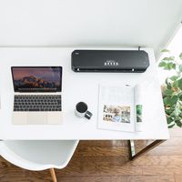 サンワダイレクト ラミネーター(A3・A4・4本ローラー・90秒高速ウォームアップ・150ミクロンフィルム厚対応) 400-LM004 1個（直送品）