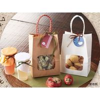 パックタケヤマ 紙袋 ウィンドウミニバッグ ブラック XZT65216 100枚（25×4）（直送品）