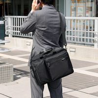 サンワダイレクト 【おすすめ人気】3WAYビジネスバッグ（鍵・マチ拡張・出張対応1～2泊） 200-BAG048 1個（直送品）