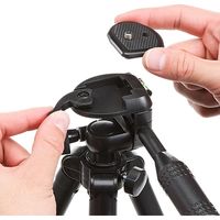 サンワダイレクト カメラ三脚(デジカメスタンド・4段伸縮・デジカメ&一眼レフ&ビデオカメラ対応) 200-CAM021N 1個（直送品）