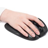 サンワダイレクト エルゴマウス(右利き・疲労軽減・フィンガーフラップ・DPI切替・赤色光学センサー) 400-MA108R 1個（直送品）