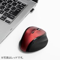 静音マウス(ワイヤレス・エルゴノミクス・人間工学・中型・5ボタン・DPI切替・ガンメタリック) 400-MA110GM 1個（直送品）