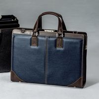 サンワダイレクト ダレスバッグ（ビジネスバッグ・日本製・ショルダーベルト付属・2WAY・デニム使用・鍵付・ネイビー） 200-BAG145NV 1個（直送品）