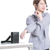 拡声器　ワイヤレスマイク　メガホン　スピーカーマイク　ポータブル型　ハンズフリー　400-SP079　サンワサプライ　1個（直送品）