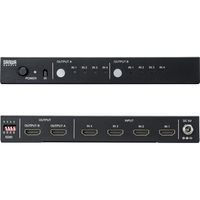 サンワダイレクト HDMIマトリックスセレクター（切替分配器・4入力2出力・リモコン付・EDID保持） 400-SW026 1個（直送品）