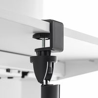 昇降デスク用ケーブルカバー(クランプ式・ブラック・ケーブルカバー・配線カバー・昇降デスク用・137cm) 200-CA039 1個（直送品）