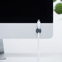 サンワダイレクト マグネットケーブルホルダー(3個入り・マグネットベース・両面テープ貼り付け・ケーブル落下防止・フラットケーブル)（直送品）