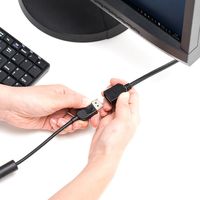 サンワダイレクト ディスプレイポート延長ケーブル 500-KC028-1 1本（直送品）