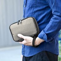 サンワダイレクト トラベルポーチ（PC周辺収納ポーチ・充電器ポーチ・グレー） 200-BAGIN005GY 1個（直送品）