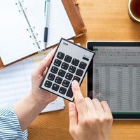 サンワダイレクト Bluetoothテンキー（Bluetooth・無線・モバイル・持ち運び・薄型・小型・パンタグラフ・アイソレーション・電池式） 1個（直送品）