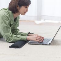 サンワダイレクト 超大型リストレスト（エルゴノミクス・低反発・リストレスト・疲労軽減・超大型・ブラック） 200-TOK012 1個（直送品）